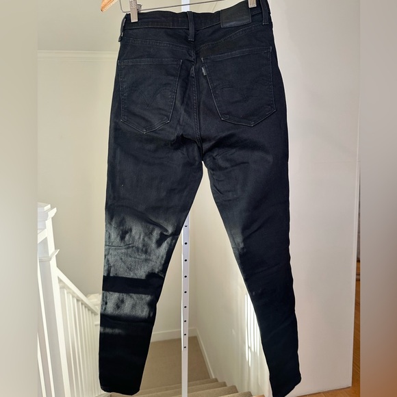 LEVI’S Mile High Super Skinny Black Stretch Jeans Size 29 Great Condition - Picture 5 of 8